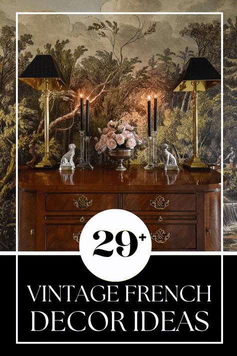 31+ timeless vintage, antique and secondhand french decorating ideas and finds for any budget and any room in your home. A must read for modern or French Country Cottage style enthusiasts. Parisian Style Home Decor, Modern French Cottage Decor, French Provence Interior, French Bedroom Decor Vintage, Modern French Provincial Home, French Country Bedrooms Decorating Ideas, Regency Style Interior, French Eclectic Decor, French Decorating Ideas