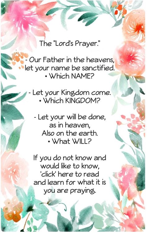 THE Lord’s Prayer, as given by Jesus Christ in the Sermon on the Mount, is found in the Bible at Matthew chapter 6, verses 9 through 13. Just before giving this prayer, Jesus said: “When praying, do not say the same things over and over again, just as the people of the nations do, for they imagine they will get a hearing for their use of many words.”—Matthew 6:7. So what does the model prayer mean? What does the Bible teach us? Click and read to learn. Prom List Things To Do To Get, Prom Essentials List, Prom Preparation List, Homecoming Prep List, Prom Grwm List, Prom List Things To Do, Hoco Checklist, Hoco Prep List, Prom Prep List