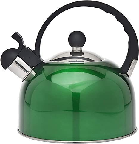 Tea Kettle Stainless Steel Whistling Teapot - 2.5 Liters, Jade Top Appliances, Vintage Tea Kettle, Stovetop Kettle, Stainless Steel Stove, Electric Tea Kettle, Mr Coffee, Whistling Tea Kettle, Tea Kettles, Premium Tea