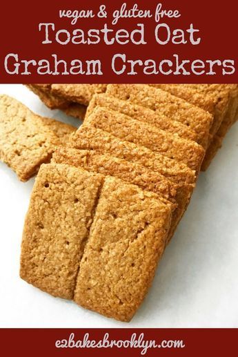 Oat Crackers, Oat Flour Recipes, Gluten Free Graham Crackers, Gluten Free Crackers, Toasted Oats, Homemade Crackers, Cracker Recipes, Gluten Free Sweets, Foods With Gluten