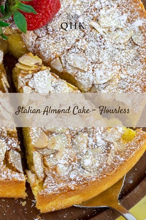 Almond cake being sliced Almond Pasta Recipes, Gluten Free Almond Paste Recipes, Almond Paste Recipes Desserts, Almond Paste Cake, Gf Almond Cake, Almond Paste Uses, Italian Almond Cake, Recipes Using Almond Paste, Almond Paste Desserts