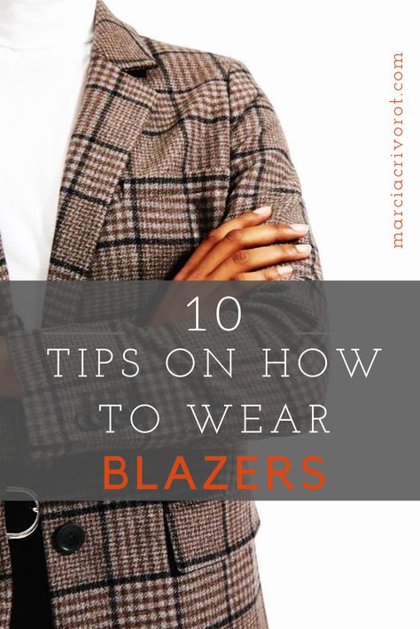 if you will be working from home this fall, here are some tips on how to wear a blazer with comfort and Zoom calls appropriate. Work from home woman's outfit | blazer and comfy pants | how to wear blazer | Fall women's wardrobe #blazer #falloutfit How To Wear Plaid Blazer Women, Sweater Blazers For Women, Styling A Blazer Business Casual, How To Wear Jackets Women, How To Wear Plaid Blazer, Fall Blazers For Women, Styling Blazers Women Work Outfits, Gray Pants Outfit For Work Women, Fall Blazer Outfits For Women Work