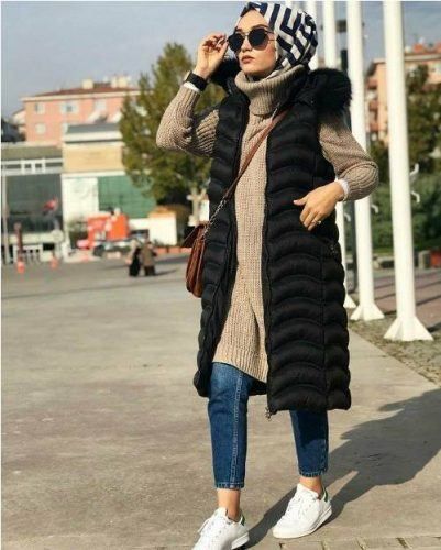 Shirt And Dress Outfit Layering, Trending Jackets, Outfit Layering, Shirt And Dress, Dress Layering, Estilo Hijab, Trendy Girls Outfits, White Blouses, Hijab Style Tutorial