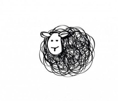 Cute Black Sheep Tattoo, Black Sheep Tattoo Small, Black Sheep Tattoo Ideas, Tattoo Sheep, Black Sheep Tattoo, Valais Blacknose Sheep, Sheep Tattoo, Subtle Tattoos, Family Tattoos