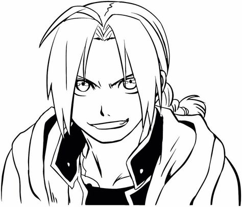 Full Metal Alchemist, Sticker For Car, Edward Elric, Full Metal, Fullmetal Alchemist, Coloring Pages, Anime, Colouring Pages