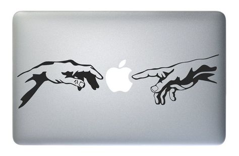 Creation of Adam  Macbook Air Macbook Pro by BrilliantDesignsShop Michelangelo Creation Of Adam, Adam Apple, Macbook Decal Stickers, Mac Decals, Laptop Decal Stickers, Macbook Stickers, Macbook Decal, Mac Book, Macbook Laptop