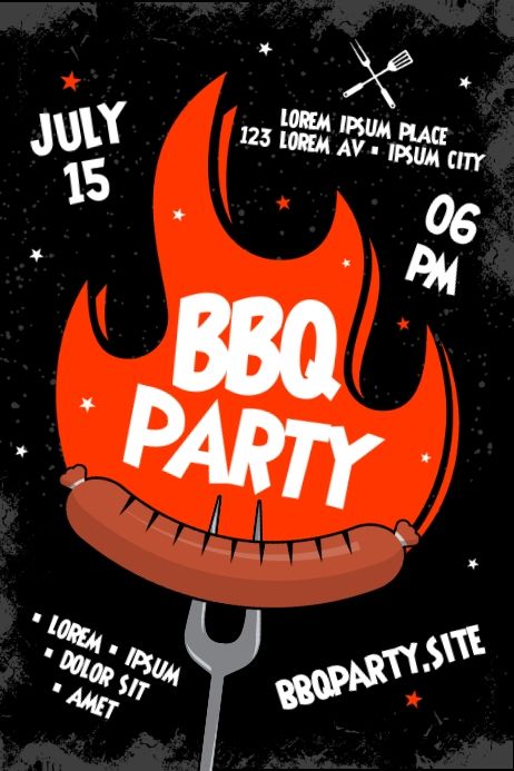 Bbq Poster, Mind Map Art, Bbq Party Invitations, Bbq Night, Bbq Invitation, Flyer Design Layout, Banner Templates, Bar Poster, Promotional Flyers