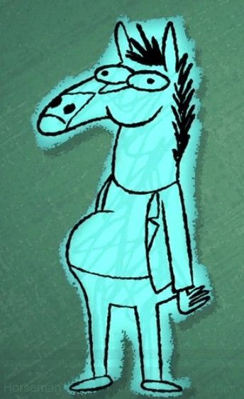 Bojack Horseman Gif, Half Horse Half Man, Bojack Horseman Tattoo, Bottle Drawing, Man On Horse, Horse Tattoo, Bojack Horseman, Silly Cats Pictures, Little Doodles