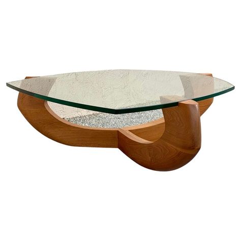 Modern Glass Coffee Table, Vladimir Kagan, Palace Interior, Mid Century Modern Coffee Table, Adrian Pearsall, Walnut Coffee Table, Glass Furniture, Glass Top Coffee Table, Coffee And Cocktail Tables