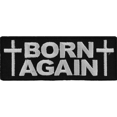 Born Again Christian, Gadsden Flag, Born Again, New Names, Novelty Items, Fabric Patch, Dog Paws, Embroidered Patch, Go Outside