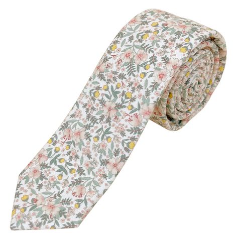 PRICES MAY VARY. Luxury Skinny Necktie – A stylish, yet casual look these men’s skinny ties can fit both formula wear and dress-down styles, so you can wear them for parties, events, weddings, or family pictures. Long, Easy-Knot Length – Our skinny ties for men are 57” in length and 2.36” wide which makes it easier to tie a wide range of classic knots including the Windsor, Four in Hand, Eldredge, and Trinity. Smooth Cotton – Our skinny neckties for men are cotton material that makes them softer Light Blue Floral Tie, Floral Tie Groom, Father Of The Bride Attire, Floral Wedding Tie, Floral Tie Wedding, Pink Floral Tie, Tea Party Attire, Derby Attire, Floral Ties