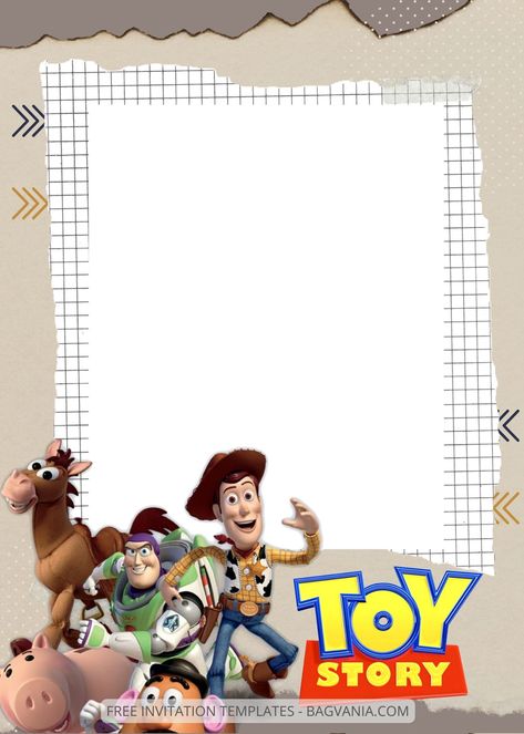 8+ Play With Toy Story Canva Birthday Invitation Templates | FREE Printable Birthday Invitation Templates - Bagvania Making A Plan, Toy Story Invitations, Woody And Jessie, Toy Story Theme, Free Printable Birthday Invitations, Toy Story Birthday Party, Free Invitation Templates, Graphic Design Elements, Toy Story Birthday