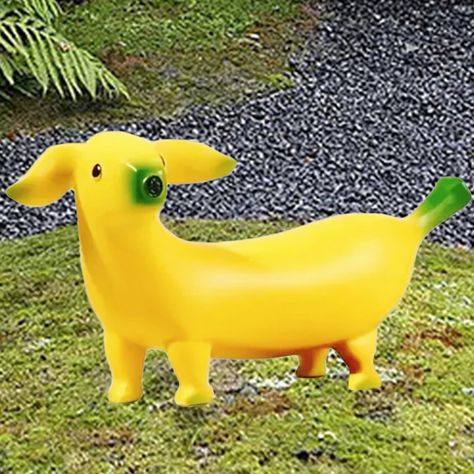 PRICES MAY VARY. WONDERFUL SIZE, INDOOR/OUTDOOR USE - This banana art figurine measure 8 inch tall. Perfect size for outdoor lawn landscape, garden, patio, yard, porch and outside road decorations. Also for indoor office/home decor. An eye-catching decoration you can place anywhere. GOOD PAINT JOB, LIGHTWEIGHT & STURDY - Made of high quality resin, colorless and tasteless, environmentally friendly. The surface was hand-painted, the outdoor grade coating can against sun and water, NEVER FADING, l Lawn Landscape, Fruit Animals, Yard Sculptures, Funny Pigs, Banana Art, Outside Decorations, Weird Gifts, Lawn And Landscape, Garden Gift