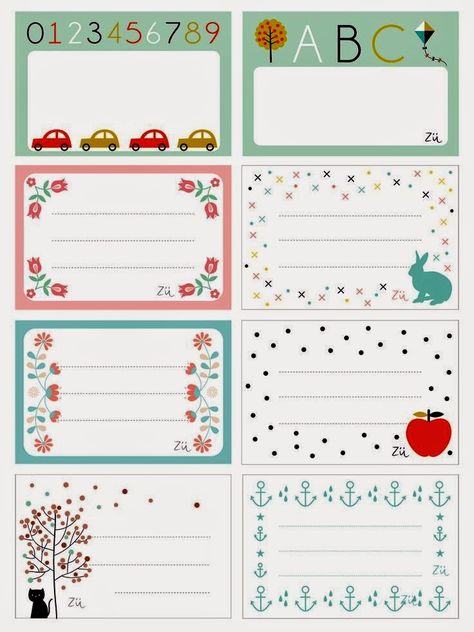 Imprimolandia: Etiquetas escolares para imprimir Bujo Bible, Sticker Frame, Label Book, Notebook Labels, Project Life Printables, Notepaper, School Labels, Printable Tags, Printable Labels