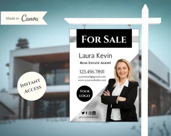 Real estate for sale signs | Etsy For Sale Template, Money Edit, Real Estate Yard Signs, Canva Real Estate, Realtor Signs, Sale Signs, Sale Template, Real Estate Sign Design, Real Estate Signs