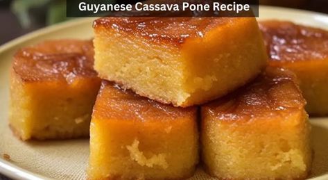 Guyanese Cassava Pone Recipe Cassava Pone Guyanese, Guyanese Cassava Pone Recipe, Cassava Pone Trinidad, Cassava Pone Recipe, Honey Hot Chicken Tenders, Potluck Recipes Crockpot, Honey Hot Chicken, Hot Chicken Tenders, Cassava Pone