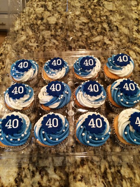 40th birthday cupcakes Cupcakes For 40th Birthday Men, 40th Bday Cupcakes For Men, 40th Man Birthday Cake, 40th Cupcakes Men, Birthday Cake For 40 Year Old Man, Birthday Cupcakes Ideas For Boyfriend, 40th Birthday Cupcakes For Men, 40th Cupcakes, Birthday Cupcakes For Men