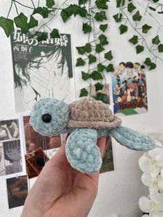 Crochet Sea Turtle, Turtle Plushie, Easy Crochet Animals, Crochet Turtle, Crochet Cow, Crochet Animals Free Patterns, Crochet Design Pattern, Kawaii Crochet, Beginner Crochet Projects