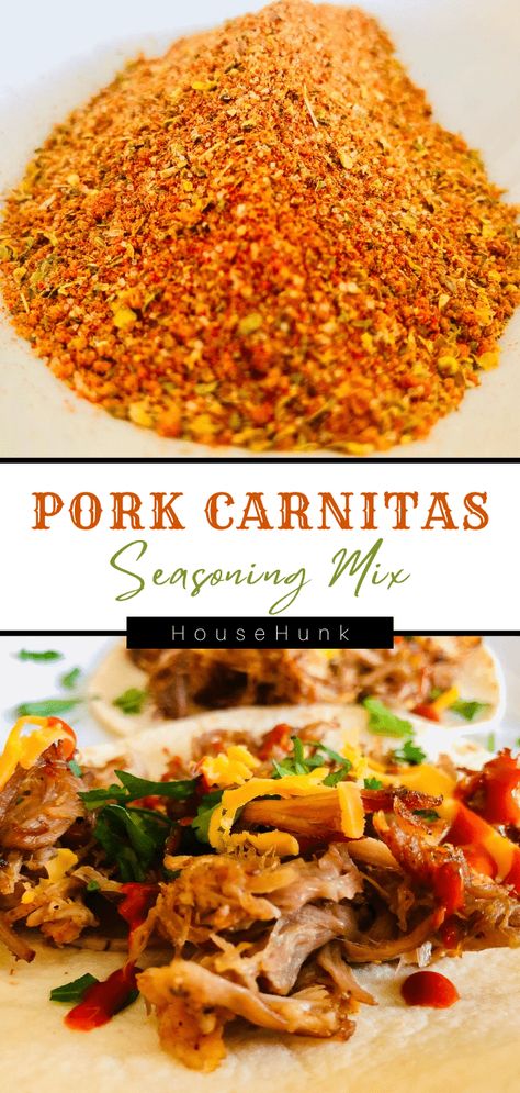 Beef Spices Seasoning Mixes, Pork Dry Rub Recipe Seasoning Mixes, Pork Taco Seasoning Recipe, Carnita Seasoning Recipe, Carnitas Rub Recipe, Pork Carnitas Seasoning Recipe, Carnitas Sauce Recipe, Carnitas Seasoning Recipe, Carnita Seasoning