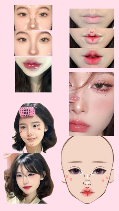 Skin Tone Makeup, Asian Makeup Tutorials, Learn Makeup, Simple Makeup Tips, Celebrity Makeup Looks, Makeup Face Charts, Beauty Makeup Tutorial, Makeup Artist Tips, Makeup Help