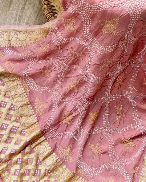 ***SOLD*** INR 19,000 Pure Banarasi georgette bandhani dupatta. Colour: Shade of Old Rose Pink Measurements: 2.65 meters X 35 inches . For details and purchase options please dm us directly or WhatsApp on +91 89209 18425 . . Please note there may be variations in colors due to photography lights and the device used for viewing. This piece has hand tied bandhani and dyed manually and may have slight irregularities that are a natural outcome of the human involvement in the process. . . Wash car... Old Rose, Light Photography, Pink Roses, Light Pink, Dye, Human, Pure Products, Pink, Photography