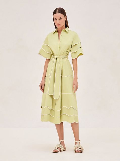 New Arrivals Layer Dress Outfit, Alexis Rhodes, Arabic Clothing, Cotton Dresses Summer, Summer Dressing, Classic Shirt Dress, Summer 2025, Red Lip, Summer Lovin