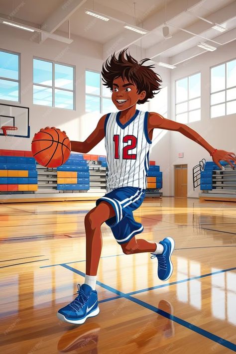 Cartoon illustration of a boy athlete playing basketball | Premium AI-generated image Playing Basketball Illustration, Man Cartoon Characters, Boys Playing Basketball, Basketball Illustration, Kosher Cooking, Man Cartoon, Logo Psd, Playing Basketball, Free Business Card Mockup