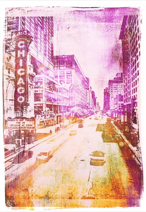 Colorful print made with a homemade gelli plate Gel Print Photo Transfer, Gelli Plate Photo Transfer, Gelatin Plate Printing, Gelli Plate Image Transfer, Gel Printing Photo Transfer, Jelly Printing Ideas, Gel Printing Art, Gel Plate Prints, Gel Pad Printing