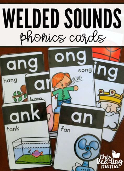 Color the Chunk - Welded Sounds - This Reading Mama Welded Sounds Activities, Sound Cards Phonics, Welded Sounds, Phonics Wall, Glued Sounds, Fancy Names, Kids Phonics, Wilson Reading System, Wilson Reading