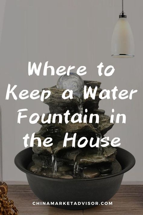 Where to Keep a Water Fountain in the House Zen Water Fountain Indoor, Feng Shui Fountain Indoor, Living Room Water Fountain, Water Fountain Indoor Decor, Indoor Water Fountains With Plants, Table Water Fountain, Indoor Fountain Ideas Waterfalls, Fountain In Living Room, Indoor Water Features Living Rooms