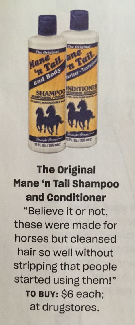 Mane And Tail Shampoo, Mane N Tail, Shampoo And Conditioner, Hair Hacks, Maine, Conditioner, Hair Styles, Hair