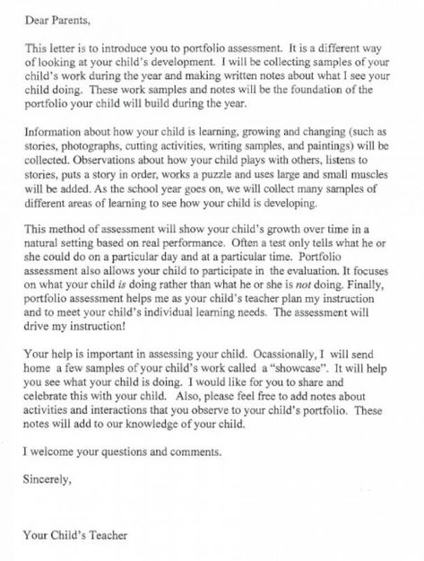 Sample Letter To Teacher From Parent About Child Progress Letter To Teacher From Parent, Kindergarten Assessment, Preschool Assessment, Classroom Assessment, Learning Stories, Notes To Parents, Letter To Teacher, Being A Parent, Dear Parents