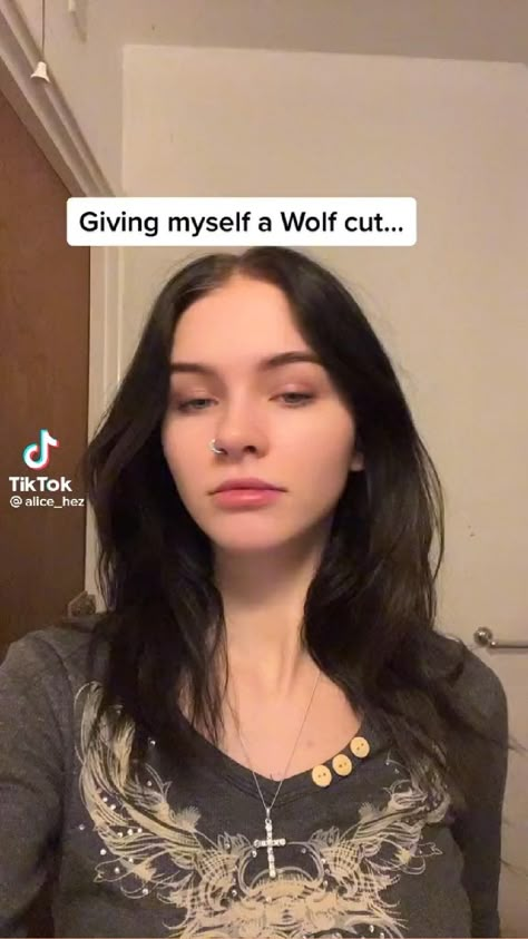 Bad Wolf Cut, How To Set Wolf Cut Hair, Wolfcut How To Do, Wolfcut For Thick Hair, Fem Wolfcut, Hair Styles For Wolf Cut Medium, How To Cut Your Own Hair Wolf Cut, How To Style A Long Wolf Cut, Wolf Haircut At Home