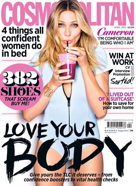 Cosmopolitan UK April 2015 Chris Noth, Cosmo Girl, Love Magazine, Cosmopolitan Magazine, Fashion Magazine Cover, Perez Hilton, The Body Book, Cool Magazine, Cover Magazine