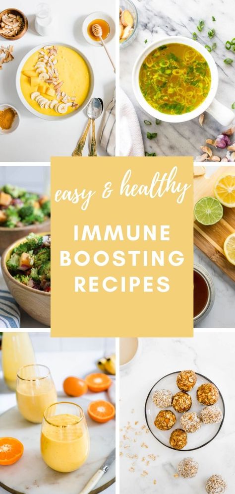 Meals For Immune Support, Immunity Booster Recipes, Immunity Food Recipes, Best Foods For Immune System, Healthy Food When Your Sick, Dinner Recipe When Sick, Immune Boosting Diet, Food To Boost Immune System, Foods For Immune Support