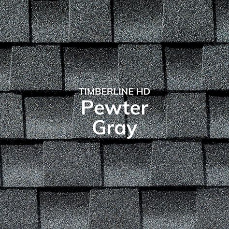 GAF Timberline HD Shingle Colors – Moss Home Improvement & Roofing, Inc. Gaf Shingle Colors, Gaf Roof Shingle Colors, Shingle Colors Roof, Grey Roof Shingles, Roof Shingles Ideas Exterior Colors, Gaf Shingles, Gaf Timberline Shingles, Timberline Shingles, Charcoal House