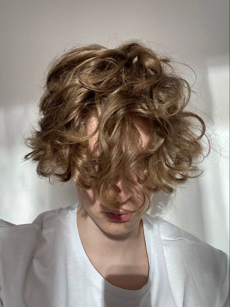 Blonde Curls Men, Apollo Haircut, Monstrous Regiment, Curly Boy, Men Blonde Hair, Color Rubio, Mens Hairstyles Thick Hair, Wavy Hair Men, Blonde Curly Hair