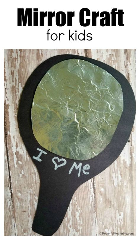 Make a mirror craft for kids that inspires them to find positive descriptions of themselves. Mirror Activities For Toddlers, Feelings Activities Preschool, Make A Mirror, Mirror Craft, Marvellous Me, Book Lessons, All About Me Crafts, 123 Homeschool 4 Me, Study Craft