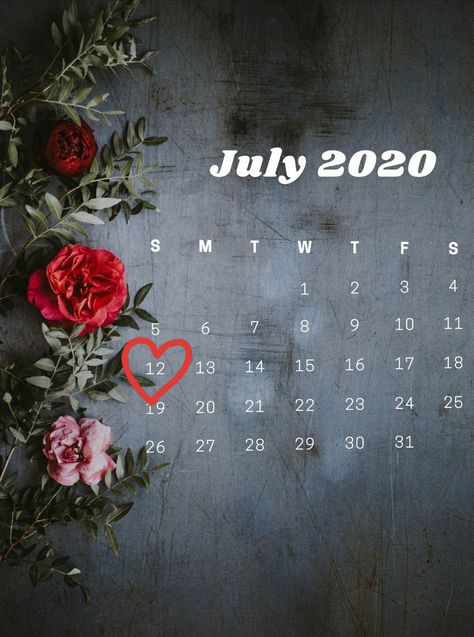 12 july 2020 calendar love July 2020 Calendar, 2020 Calendar, July 12, 9 And 10, Art Quotes, Chalkboard Quote Art, 10 Things, Quick Saves