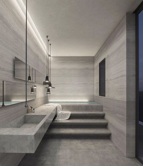 Vintage Bathroom Remodel, Design Interior Baie, Bathroom Lighting Design, Bathroom Design Styles, Contemporary Bathroom Designs, Diy Concrete, Bathroom Remodel Shower, Decor Baie, Bad Design