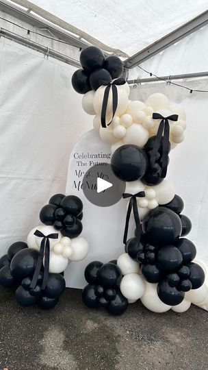 3.2K views · 15 reactions | This is your sign🖤  Your sign to book the best decor for you next event🖤  @daniellecrossland94 @the.peartreeinn.norwoodgreen   #balloongirlharriet #engagementballoons #balloongarland #balloonartist #ballooninspo #balloonsetups #ballooninstallation #balloons #balloonideas #theeventcollectivex #bapiaparty #balloonfinds #organicballoongarland #bespokeballoons #balloonarch #diyballoongarland #partygirl #partyboy #storybookbliss #partyideas #decorations #partydecoration #eventsdecor  #balloonevents #birthdayparty #halifaxballoons #brighouseballoons #huddersfieldballoons | Balloongirlharriet | Terrence Parker · Somethin' Here (Original Mix) Black White Balloon Decorations, Black Balloon Garland Backdrop, White And Black Balloon Garland, Black And White Balloon Decorations, Black Balloon Decor, White And Black Balloons, Black And White Balloon Garland, Black And White Balloon Arch, Black Ballons