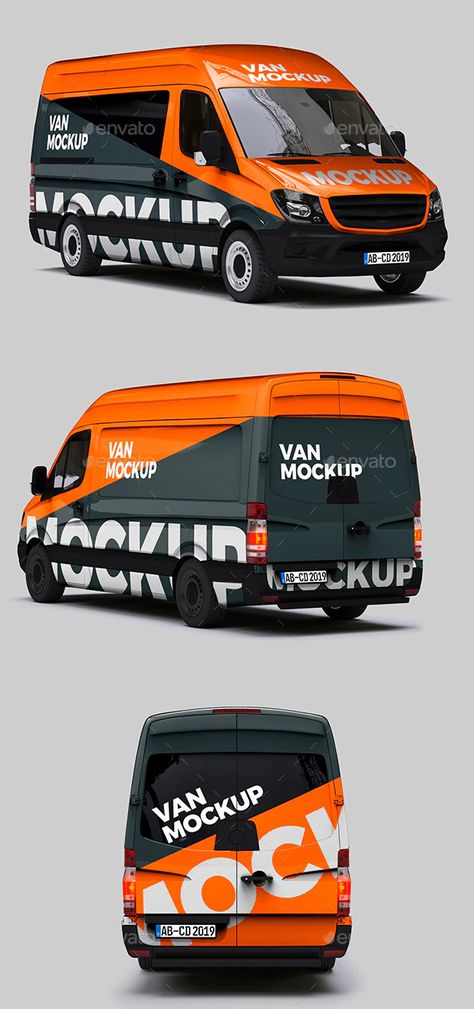 Mercedes Sprinter Van Mockup Van Branding, Car Mockup, Mercedes Sprinter Van, Delivery Van, Van Wrap, Van Car, Van Design, Car Graphics, Benz Sprinter