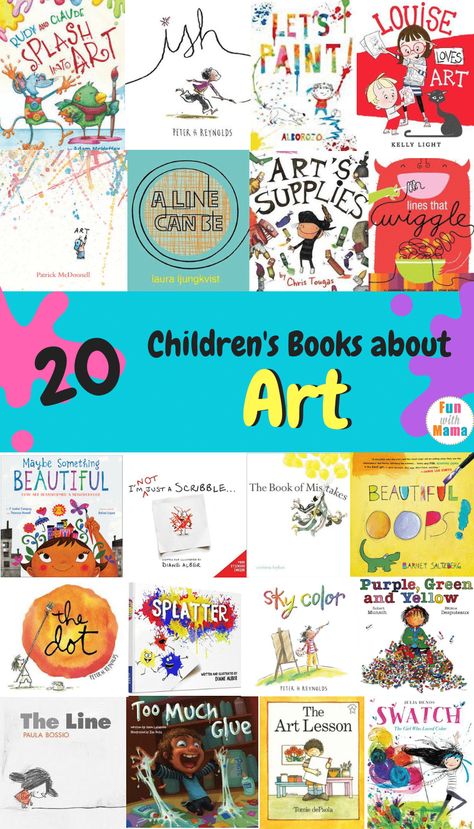 Different Styles Of Art, Books About Art, Styles Of Art, Art Books For Kids, Wordless Picture Books, Fall Books, Kindergarten Art Lessons, Elementary School Art, Importance Of Art