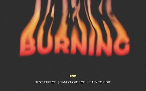 Flames Graphic Design, Fire Typography Design, Burn Typography, Text Masking, Flame Font, Melting Text, Fire Typography, Flame Aesthetic, Flaming Text