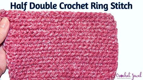 Crochet Ring, Crochet Rings, Wedding Ring Quilt, Types Of Stitches, Stitch Tutorial, All Free Crochet, Tutorial Crochet, Crochet Tutorials, Stitch Crochet