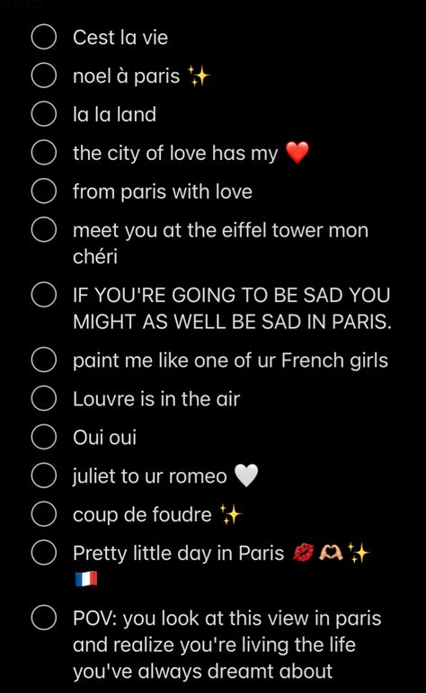 Caption For Paris Picture, Instagram Story Ideas Paris, French Insta Captions, Captions For Paris Pictures, England Captions Instagram, Spain Insta Captions, Europe Ig Story, Louvre Captions Instagram, Paris Captions Instagram Aesthetic