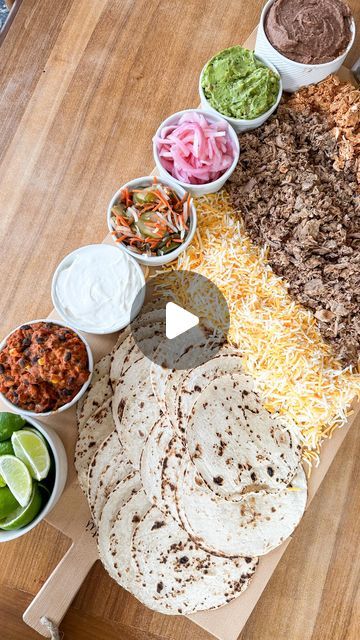 Samantha Bauchmann on Instagram: "BUILD YOUR OWN TACO BAR WITH @clevelandkitchen // There’s nothing quite like a taco bar for dinner - made so delicious and easy to throw together with Cleveland Kitchen Pickled Asian Vegetables and Pickled Red Onions! Be sure to grab yours at your local Publix for your next taco bar night!  #publixshopper #clevelandkitchen #pickledasianvegetables #pickledonions GROCERY LIST: Cleveland Kitchen 16 oz Pickled Asian Vegetables Cleveland Kitchen 16 oz Pickled Red Onions Flour Tortillas Mexican cheese Carnitas Chipotle chicken Refried beans Sour cream Guacamole Spanish Rice" Build Your Own Taco Bar, Build Your Own Taco, Samantha Bauchmann, Bar Night, Asian Vegetables, Chipotle Chicken, Taco Bar, Mexican Cheese, Spanish Rice