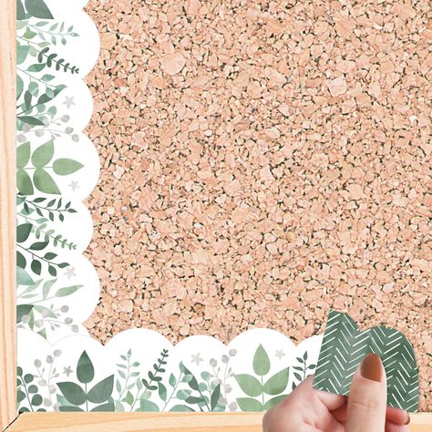 Greenery Bulletin Board, Bulletin Borders, Classroom Borders, Bulletin Board Borders, Bulletin Board Decor, Bulletin Board Display, Eucalyptus Greenery, Classroom Bulletin Boards, Board Decoration