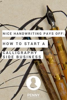 Great Handwriting, Hand Lettering Business, Fancy Handwriting, Calligraphy Business, The Penny Hoarder, Hand Lettering For Beginners, Fancy Writing, Handwriting Analysis, A Calligraphy