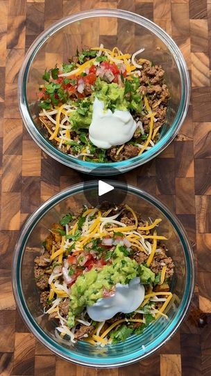 119K views · 12K reactions | Comment“cookbook” for 25% off my New Meap Prep Cookbook 😉 The full recipe for this Loaded Taco Bowl is IN my new cookbook pg.45 as well as macros and meal prep instructions! 😮‍💨 
.
.
.
.
#icekarim #healthyrecipes #easyrecipes #mealprep #quickrecipes | Karim Saad | Drake · Know Yourself Mexican Bowl Meal Prep, Taco Bowl Meal Prep, Taco Meal, Keto Salads, Taco Bowl, Keto Beef, Taco Bowls, Know Yourself, New Cookbooks